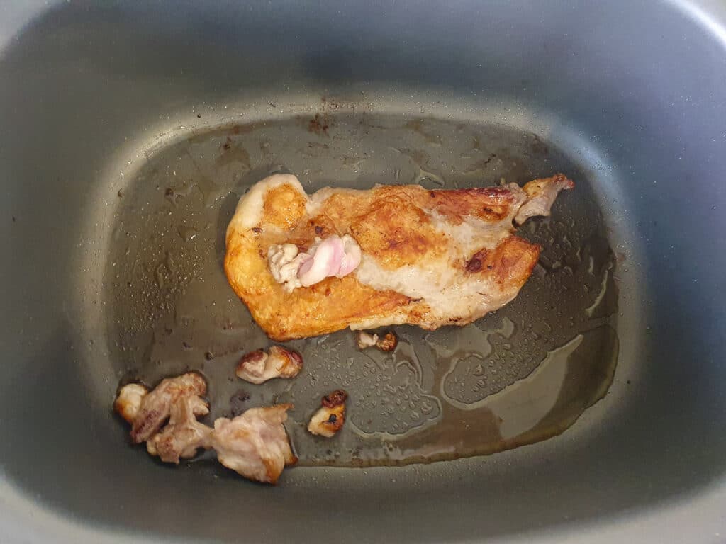 Slow cooker lamb ragu 18 Cooking the lamb fat separately.