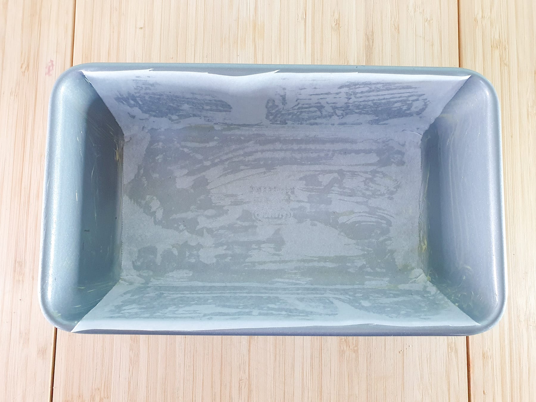 Feijoa loaf 3 Greased and lined loaf tin.