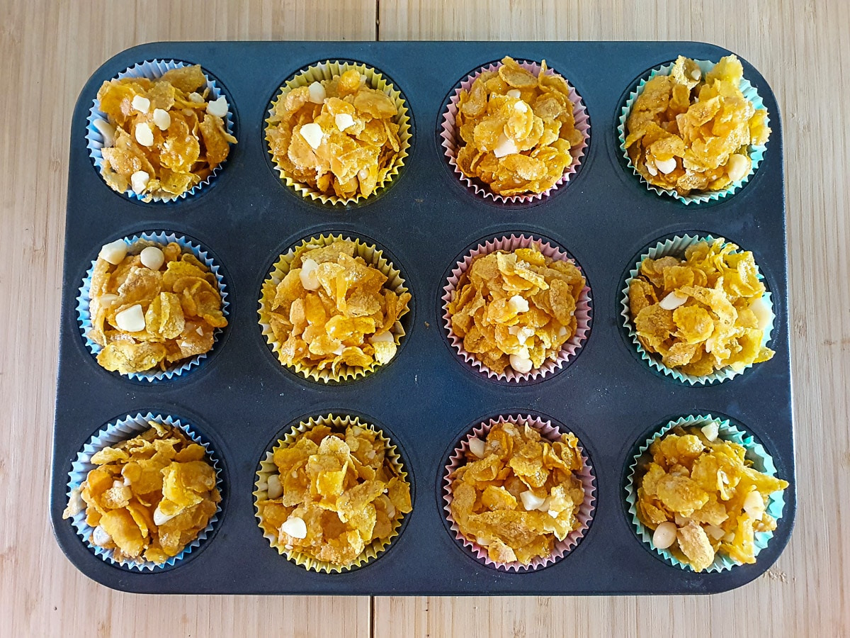 Honey Joys 7 Joys in cases ready to bake.